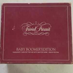 Trivial Pursuit Baby Boomer Edition Subsidiary Card Set Master Game 1985